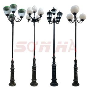 Cột đèn sân vườn đế ý