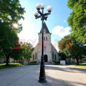 Cột đèn trang trí đế DP-01 chiếu sáng, trang trí công viên