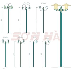 Cột đèn trang trí Alrequin