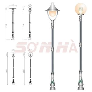 Cột đèn trang trí Bamboo