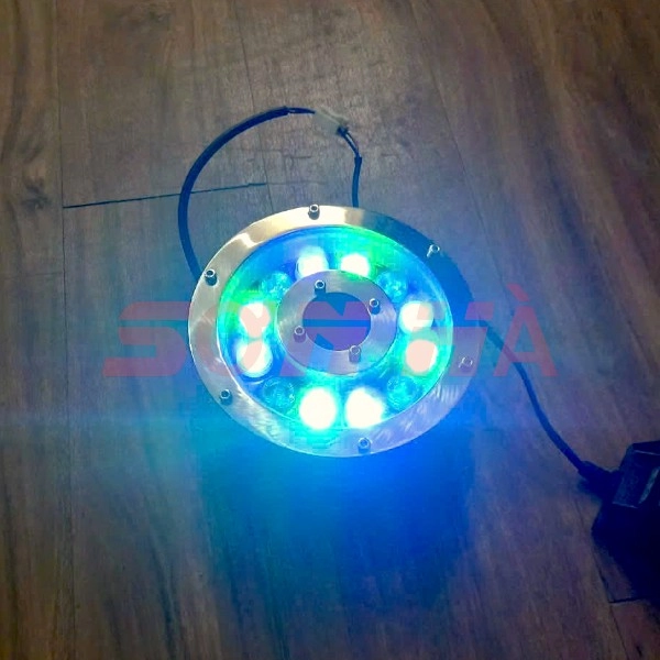 Đèn âm nước bánh xe - chiếu sáng Sơn Hà