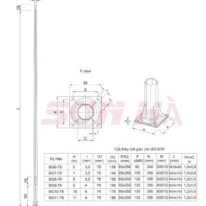 Cột đèn bát giác